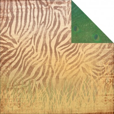 Pure Beauty Zoofari Double-Sided Paper 12"X12" ZO12-1203