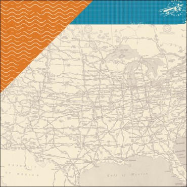 Wanderlust Amy Tangerine Double-Sided Cardstock 12"X12" AMYTDS-35548